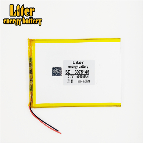 3075145 3.7V 5000MAH 0375145 PLIB (polymer lithium ion / Li-ion battery ) for Smart watch,GPS,mp3,mp4,cell phone,speaker ► Photo 1/4