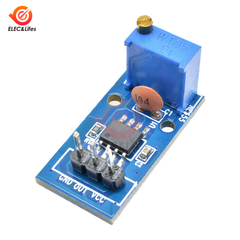 NE555 Pulse Frequency Duty Cycle Adjustable resistance Generator Module Single Channel square wave Output NE 555 module DC 5-12V ► Photo 1/6