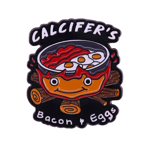 Studio Ghibli Calcifer pin inspired by Howl's Moving Castle gorgeous Hayao Miyazaki movie parody ► Photo 1/3