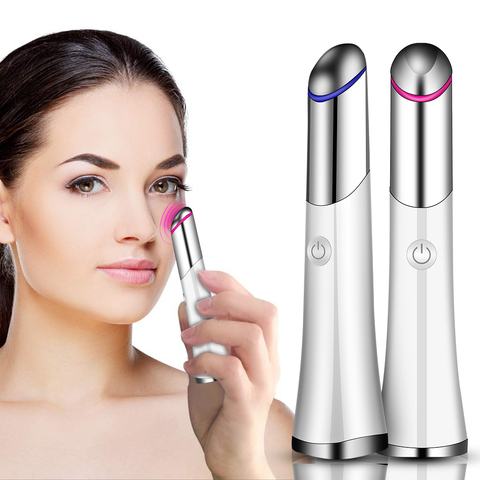 Mini Electric Eye Massager Vibrator Roller Ionic Anti Ageing Wrinkle Dark Circles Bag Thin Face Device USB Portable Eye Care Pen ► Photo 1/6