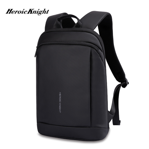 Heroic Knight Slim Laptop Backpack Men 15.6 Inch Thin Back Pack Office Work Men Backpack Business Bag Unisex Black Mochila ► Photo 1/6