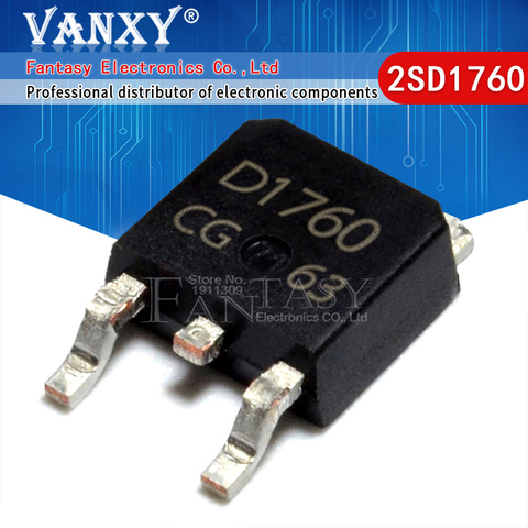 10pcs 2SD1760Q TO252 2SD1760 TO-252 D1760  SOT Transistors ► Photo 1/2