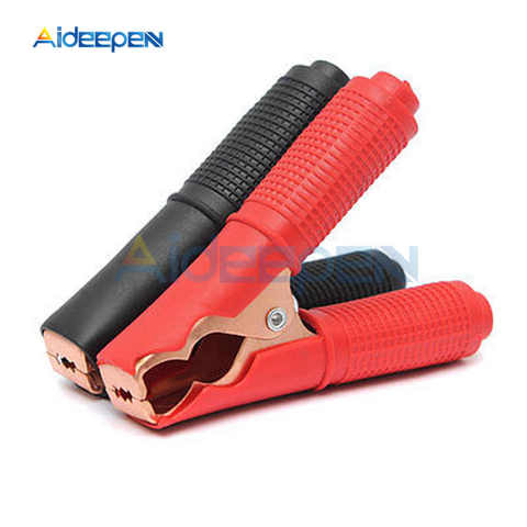 2pcs Alligator Clips Car Battery Clamps Crocodile Clip 100A Red Black Pair Electrical Connection Battery Terminals Power Test ► Photo 1/6