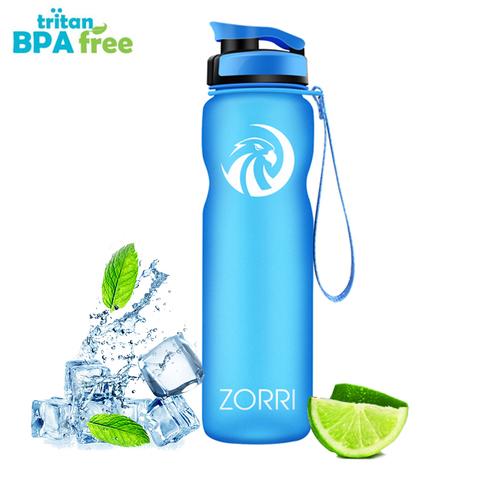 ZORRI Creative Sports Water Bottles Shaker Drink Camping Tour Drink Bottle for Water thermos drinking water bottle handle gourde ► Photo 1/6