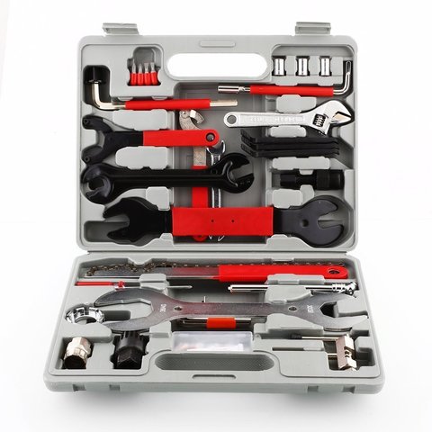 44pcs/box Bicycle Carbon Steel Repair Kit Super Equipment Toolbox Repair Tool Mountain Bike Equipment Universal Bicycle Tool Set ► Photo 1/6