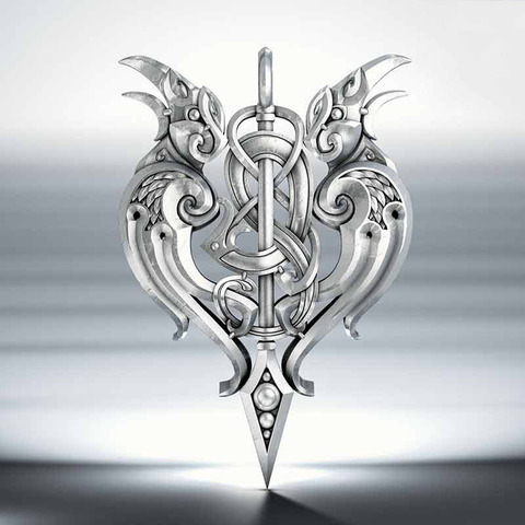 Beier 316L stainless steel Norse Vikings Pendant Necklace Double-headed owl bird Original Animal fashion Jewelry LP456 ► Photo 1/4