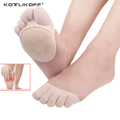KOTLIKOFF Cotton Half Insoles Pads Foot Care Insoles Forefoot Pain Relief Massaging Metatarsal Toe Support Pads Insoles Forefoot ► Photo 1/6