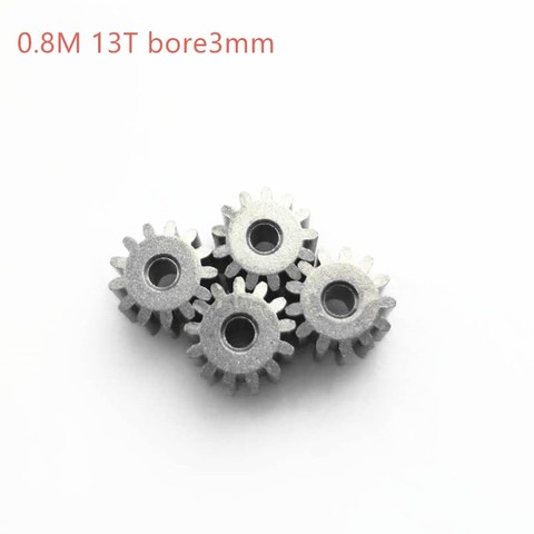 10pcs Mini Gear Inner Diameter 3mm 0.8Modulus 13 Tooth Motor Accessories Metal Gear ► Photo 1/1