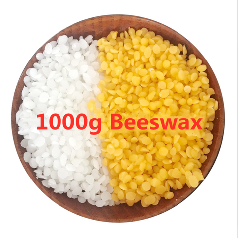 1000g Pure Natural Beeswax Wax Candles Making Supplies 100% No Added Soy Wax Lipstick DIY Material yellow and white beeswax ► Photo 1/6