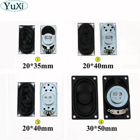 YuXi LCD Monitor/TV/Notebook Speaker Horn 2W 4R 8R 2035 3520 2040 5030 3050 Loud speaker 8 ohms 2 Watt 20*35MM 20*40MM 50*30MM ► Photo 1/5