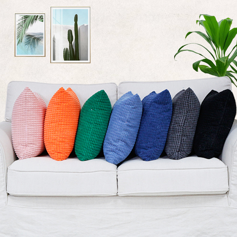 Free Shopping  Corduroy Fabric Cushion Cover 40/45/50/55/60/65/70cm Decorative Pillow Case Throw Pillow Case HT-NPCJC-A ► Photo 1/5