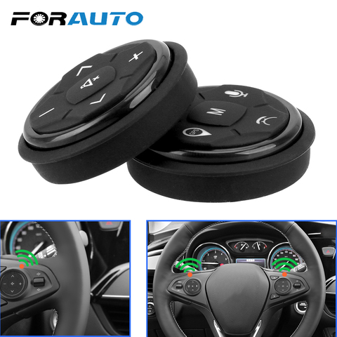 FORAUTO Wireless Car Steering Wheel Controller 10 keys Music GPS Navigation Radio Remote Control Buttons Auto Accessories ► Photo 1/6
