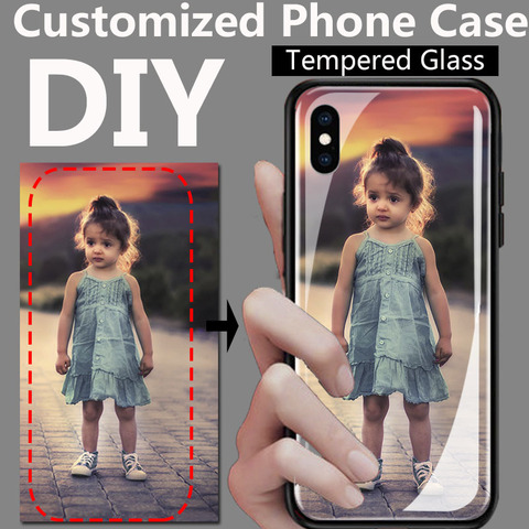 Custom Personalized Phone Case Tempered Glass For Xiaomi Mi 10T 8 9 SE A3 Lite 5X F1 Redmi Note 8 9 7 5 Pro Cover Design Coque ► Photo 1/6