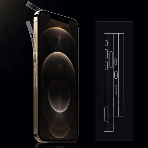 Invisible Bumber Frame Protectors for IPhone 12 11 Pro X XS MAX  IPhone 8 Plus Border Side Film Sticker Ultra-thin Case Covers ► Photo 1/6