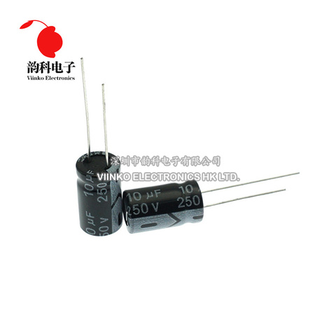 5pcs 250V Aluminum Electrolytic Capacitor 1UF 2.2UF 3.3UF 4.7UF 10UF 22UF 33UF 47UF 100UF 220UF 330UF ► Photo 1/6