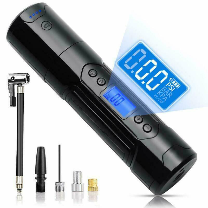 Portable Air Compressor 150PSI Mini Rechargeable Inflator Air Pump Cordless 12V 