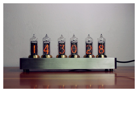 Free shipping make for VNEAIN 14 glow tube Electronic tube Clock Metal version of NIXIE coronation ► Photo 1/1