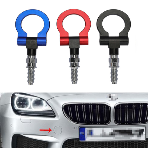 Universal Car Towing Bar Racing Tow Hook For BMW E36 E39 E46 E92 E91 E90 Etc Auto Trailer Ring Accesories Hooks Automobiles ► Photo 1/6