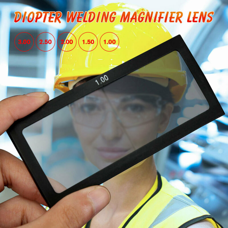 Diopter 1.0-3.0 Arc Magnifying Clear Glass Lens Welding Magnifier Anti-glare Applicable to operators plasma cutting eyes protect ► Photo 1/6