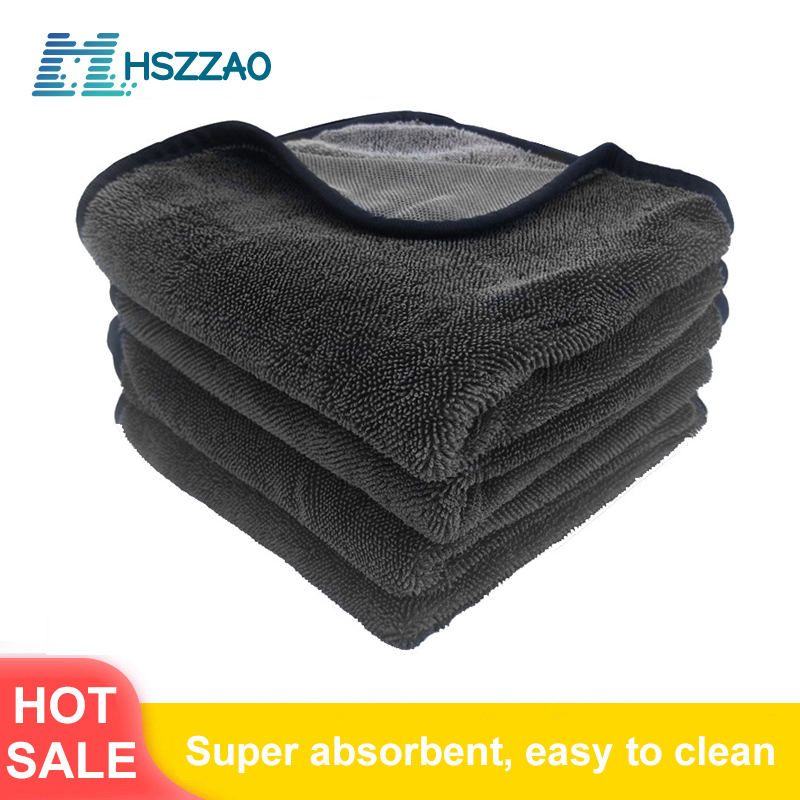 1pc Car Clean Care Polishing Wash Towel Plush Microfiber Drying Cloth Hot Sale 