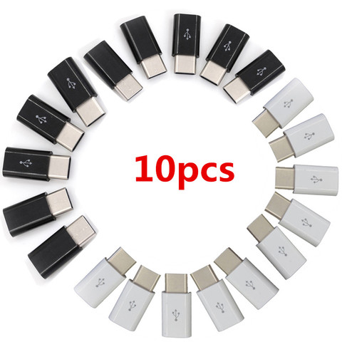 10Pcs/Lot USB 3.1 Type-C Male Connector to Micro USB 2.0 5Pin Female Data Adapter Converter USB Type C Adapters Wholesale ► Photo 1/6