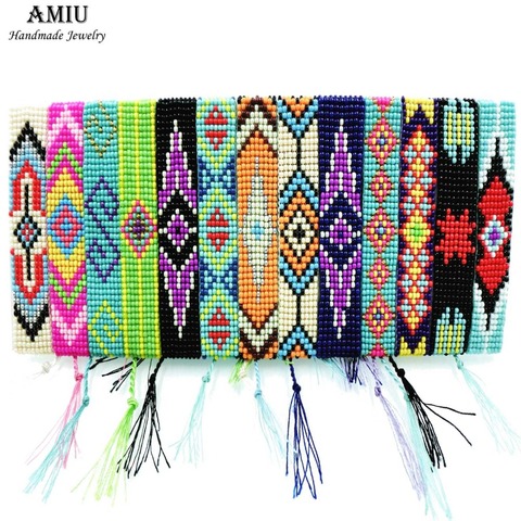 AMIU Handmade Seed Beads Friendship Bracelet Beaded Custom Mix-Colour Eye Friendship Bracelets For Women Men 2022 Dropshipping ► Photo 1/6