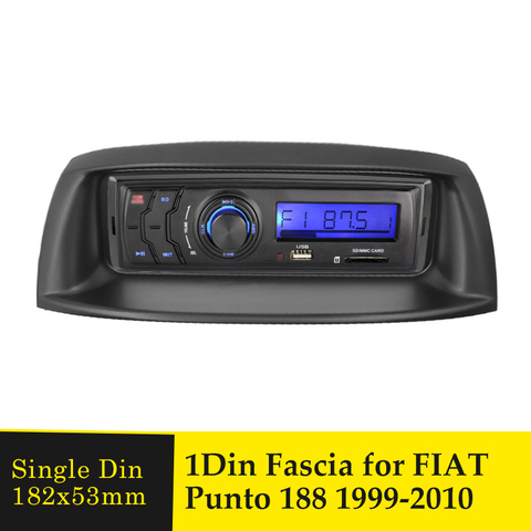 One Din Car Fascia CD DVD Player Frame For FIAT Punto 188 1999-2010 Single Din Auto Radio Multimedia NAVI Fascias Bezel Panel ► Photo 1/6