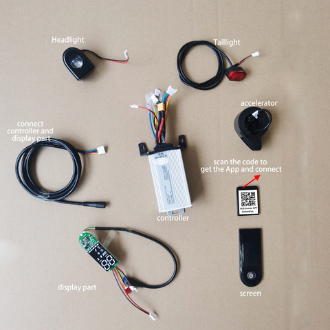 Original FOSTON X-Play DIGMA Scooter Controller Matherboard  Bluetooth 350W 36V Led Display with APP Hover Board Controller SMT ► Photo 1/6