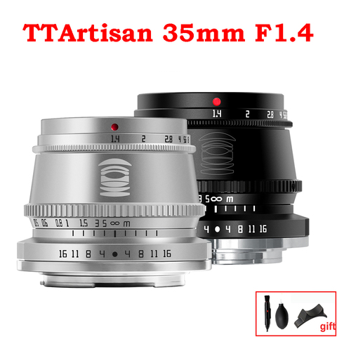 TTArtisan 35mm F1.4 APS-C Manual Focus Cameras Lens for Sony E Mount Fujifilm M4/3 Leica L SIGMA A9 A7III A6400 X-T4 X-T3 X-T30 ► Photo 1/6