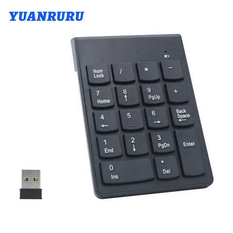 Mini 2.4GHz Wireless Numeric Keypad Numpad 18 Keys Digital Keyboard for Accounting Teller Laptop PC Notebook Desktop ► Photo 1/6