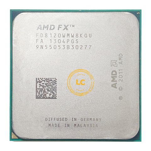 AMD FX-Series FX 8120 FX8120 FX-8120 3.1 GHz 95W Eight-Core CPU Processor FD8120WMW8KGU Socket AM3+ ► Photo 1/1