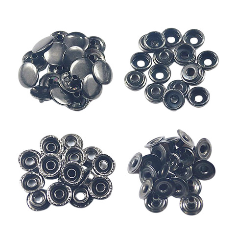 50 Sets Heavy Duty Snap Fasteners, 15mm Antique Metal Poppers Press Stud Rivet for Leather Craft Sewing Clothing ► Photo 1/6