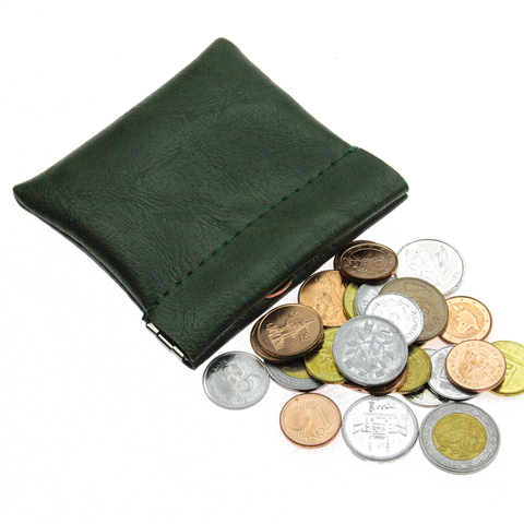 New Faux Sheepskin PU Leather Coin Purse Women Men Mini Short Wallet Money Change Earphone Bag Portable Card Holder Cute Novelty ► Photo 1/6