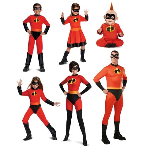 NEW Costume Halloween Costume  The whole family jumpsuit Costume Cosplay Kids Superhero fancy dress ► Photo 1/6