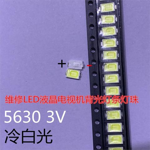50PCS SAMSUNG 5630 6030 TV 5730 LED Backlight 0.5W 5630 3V Cool white LCD Backlight led 2D ► Photo 1/1