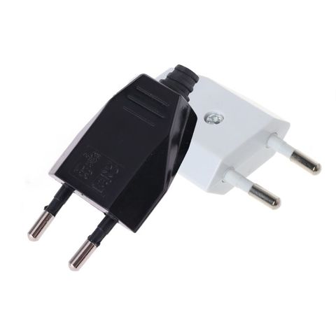 2Pcs German Type European 2 Pin Plugs Network Cables 2.5A 220V Electric Contact ► Photo 1/6