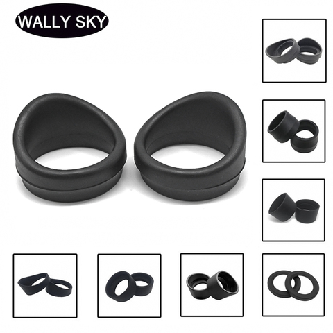 One Pair Rubber Eyepiece Eye Cups Caps Eye Guards Inner Diameter 29-36 mm for Stereo Microscope Binoculars Telescopes Eye Cups ► Photo 1/6