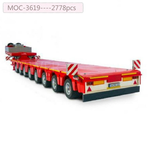 New fit Actros technology truck trailer electric remote control assembly moc3619 birthday Christmas New Year gift building block ► Photo 1/1