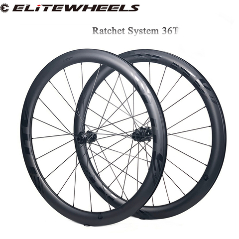 ELITEWHEELS Road Disc Carbon Bicycle Wheelset RD13 Ratchet System 36T Hub DT Swiss Structure For Cyclocross Road Cycling Wheels ► Photo 1/5