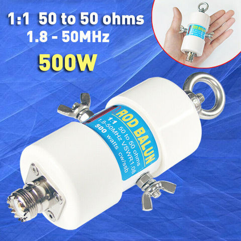 500W 1:1 Waterproof HF Balun for 160m - 6m Bands (1.8 - 50MHz) Waterproof DIY inverted V antenna ► Photo 1/6