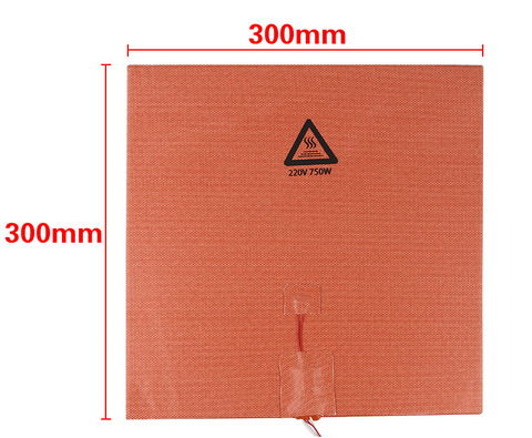 USA Material!3d printer Accessories 300x300mm 110V/220V DC 750W Flexible  Silicone Heater Bed Pad For Voron2 3D Printer ► Photo 1/4