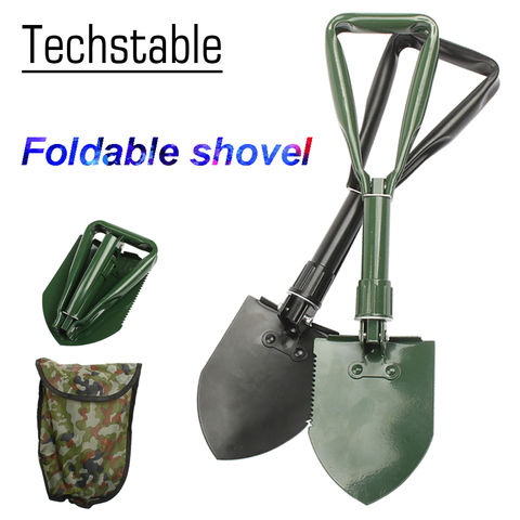 Multi-function Camping Shovel Military Portable Folding shovel Survival Spade Trowel Dibble Pick Emergency Garden Tool ► Photo 1/6