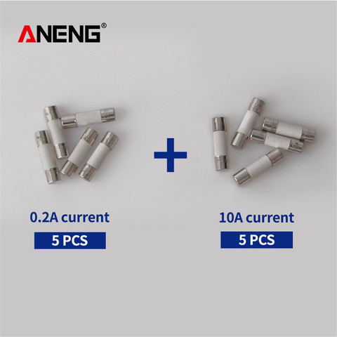 Ceramic fuse tube 5X20mm 5*200hA + 5*10A ► Photo 1/6