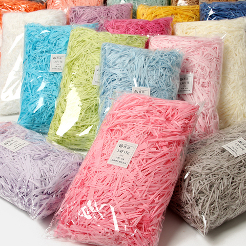 100g Colorful Party Gift Packaging Shredded Crinkle Paper Raffia Candy Boxes Filling Material Tissue DIY Gift Box Filler Decor ► Photo 1/6