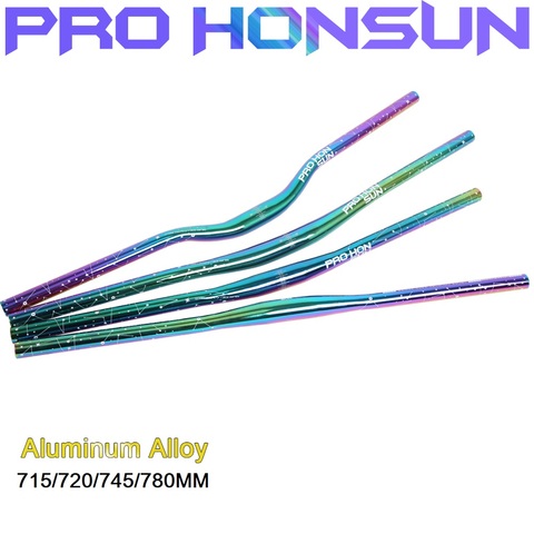 Colorful Bicycle Handlebar 31.8*715/720/745/780mm AM DH Racing Bike Rise Handle Bar MTB Mountain Road Bike Rainbow Handlebar ► Photo 1/6