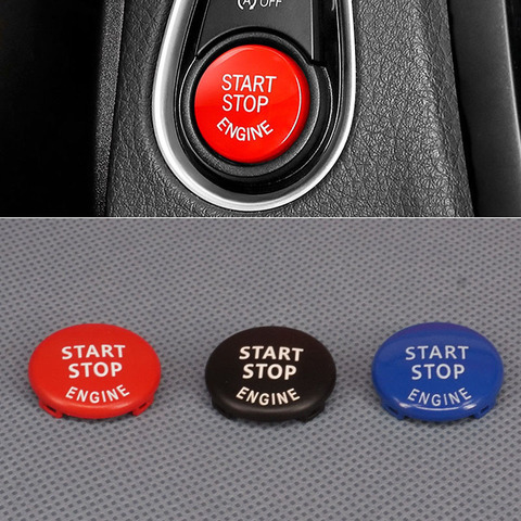 Car Engine START Button Replace Cover STOP Switch Accessories Key Decor for BMW X1 X5 X6 E71 Z4 E89 3 5 Series E90 E91 E60 E87 ► Photo 1/6