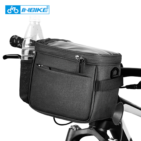 INBIKE Waterproof Bicycle Bag MTB Bike Front Top Tube Bag 4.5 L Large Capacity Handlebar Bag 7.5 in Phone Case Touch Screen Bag ► Photo 1/6