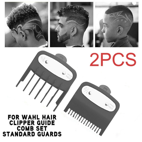 AD-2Pcs Hair Clipper Limit Comb Guide 1.5mm/4.5mm Size Barber Replacement for Wahl ► Photo 1/6