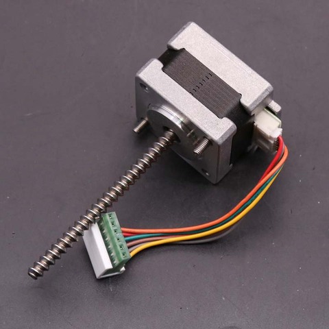 35mm Micro Stepper Motor 2-Phase 6-Wire Step Angle: 1.8 Degrees With Dual Ball Bearing NEMA 14 Motor 64mm Long Screw Rod Shaft ► Photo 1/6