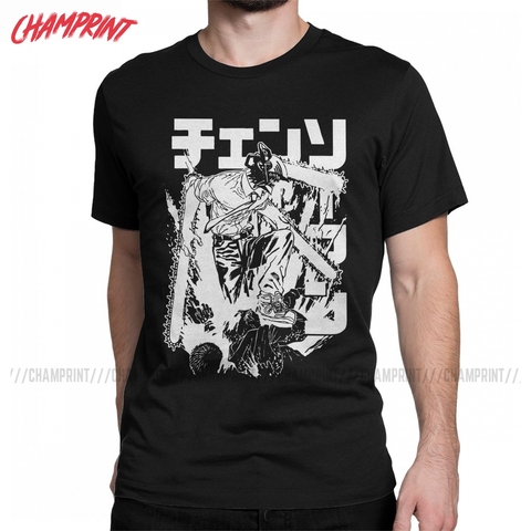 Men Chainsaw Man Warrior Denji T Shirt Manga Cotton Clothes Creative Short Sleeve O Neck Tee Shirt Unique T-Shirts ► Photo 1/6